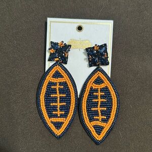 Auburn football earrings